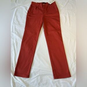 Gloria Vanderbilt Amanda Autumn Blaze  Tapered-Leg Jeans NWT 10 Average